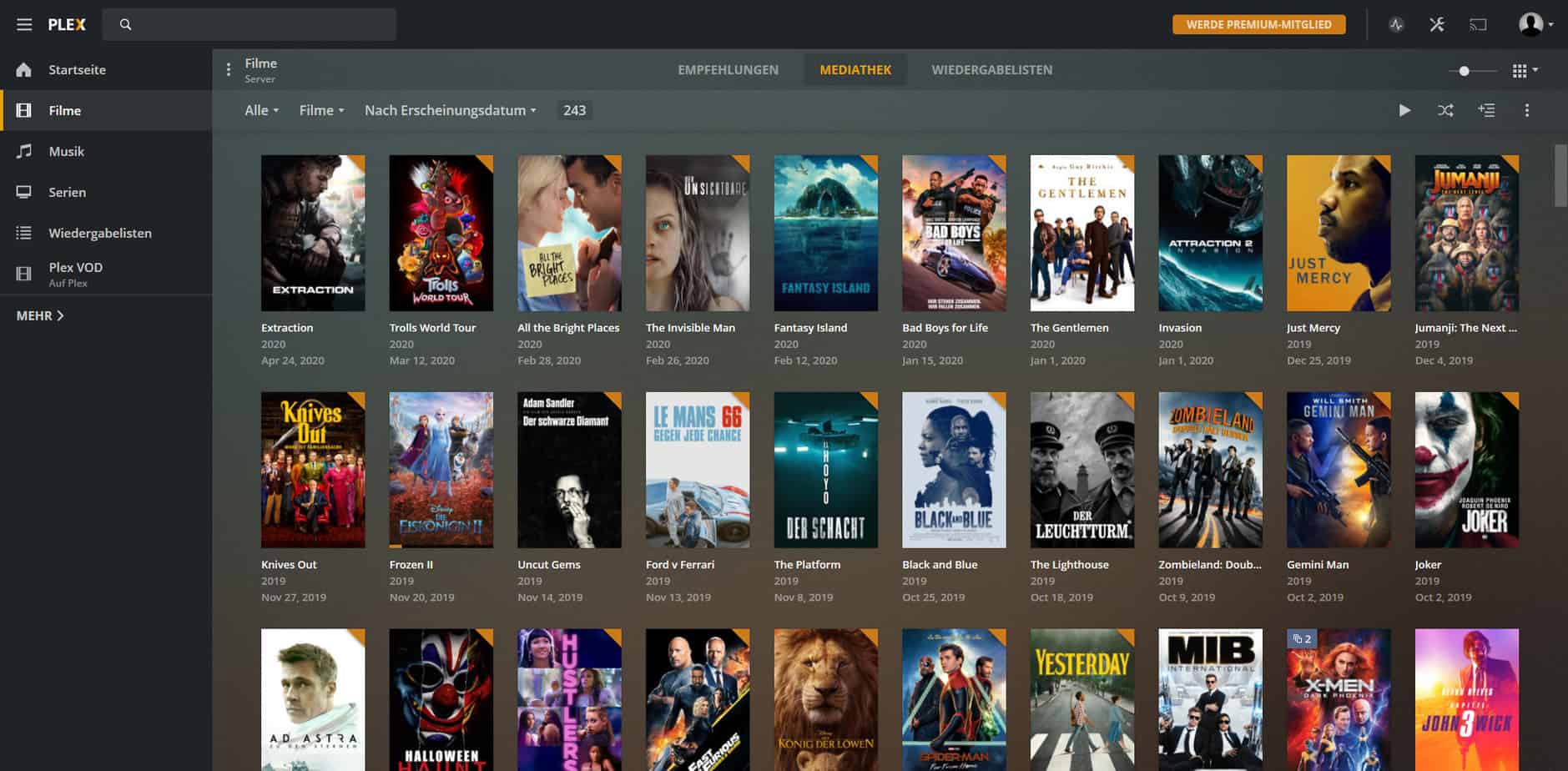 Plex Web UI